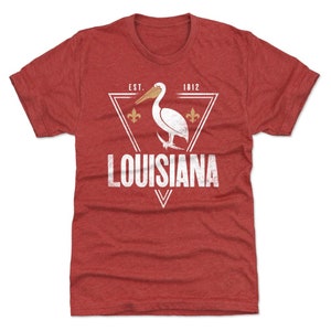 Louisiana Men&#39;s Premium T-Shirt - Louisiana Lifestyle Louisiana Established Triangle WHT