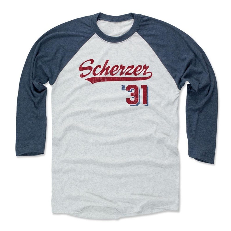 Max Scherzer Men/'s Baseball T-Shirt Washington Baseball Max Scherzer Script R