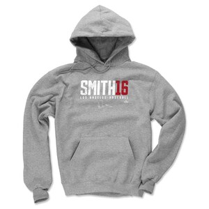 Will Smith Men&#39;s Hoodie - Los Angeles Baseball Will Smith Elite R WHT