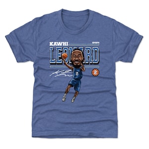 Kawhi Leonard Kids T-Shirt - Los Angeles C Basketball Kawhi Leonard Cartoon WHT