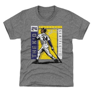 Ken Griffey Jr. Kids T-Shirt - Seattle Baseball Ken Griffey Jr. Seattle Card Stat WHT