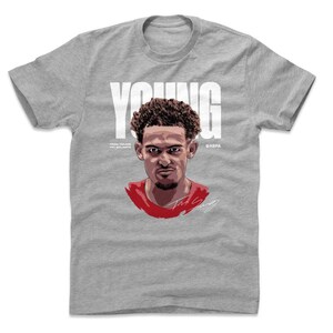 Trae Young Men&#39;s Cotton T-Shirt - Atlanta Basketball Trae Young Game Face WHT