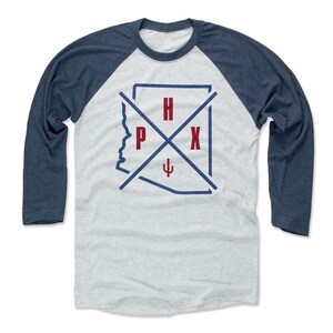 Phoenix Men&#39;s Baseball T-Shirt - Arizona Lifestyle Phoenix Arizona PHX Map
