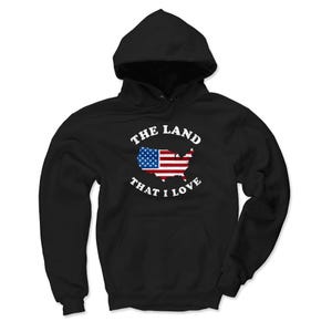USA men&#39;s hoodie - usa lifestyle usa the land that i love wht