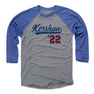 Clayton Kershaw Men&#39;s Baseball T-Shirt - Los Angeles Baseball Clayton Kershaw Script B