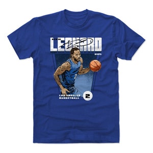 Kawhi Leonard Men&#39;s Cotton T-Shirt - Los Angeles C Basketball Kawhi Leonard Premiere WHT