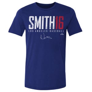 Will Smith Men&#39;s Cotton T-Shirt - Los Angeles Baseball Will Smith Los Angeles D Elite WHT