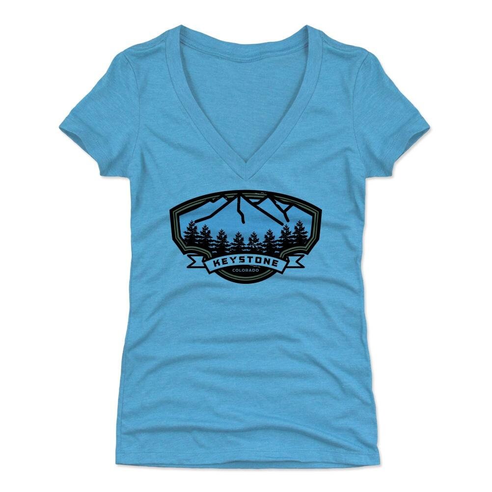 Keystone Women's V-Neck T-Shirt Colorado Lifestyle | Etsy