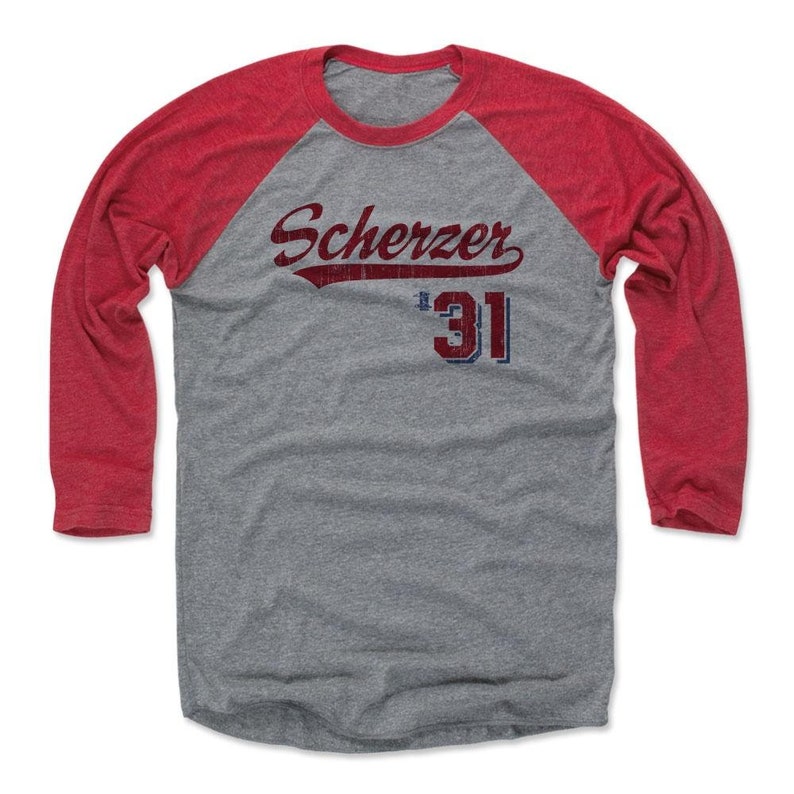 Max Scherzer Men/'s Baseball T-Shirt Washington Baseball Max Scherzer Script R