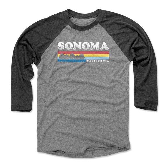 Sonoma Men's Baseball T-shirt California Lifestyle Sonoma