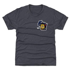 Wisconsin Kids T-Shirt - Wisconsin Lifestyle Wisconsin State Flag Silhouette WHT