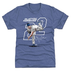 Clayton Kershaw Men&#39;s Premium T-Shirt - Los Angeles Baseball Clayton Kershaw Offset W WHT
