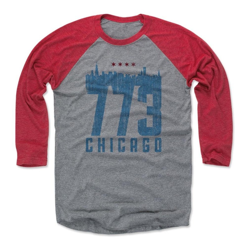 Illinois Lifestyle Chicago Illinois Skyline 773 Chicago Men/'s Baseball T-Shirt
