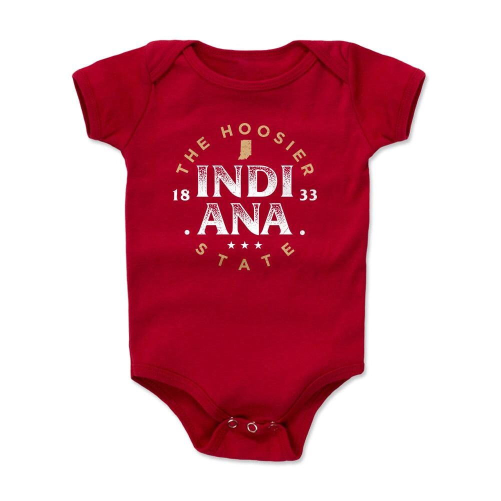 Indiana Kids Baby Romper - Indiana Lifestyle Indiana The Hoosier State WHT