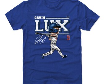 Gavin Lux Men's Cotton T-shirt Los Angeles D Baseball Gavin Lux