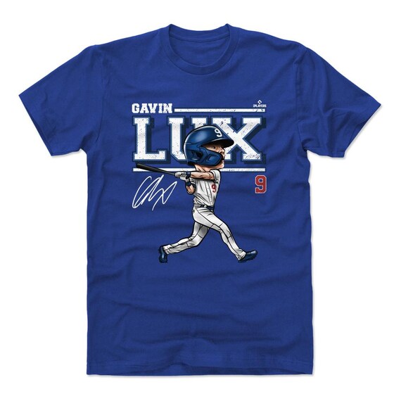 Gavin Lux Men's Cotton T-shirt Los Angeles D Baseball Gavin Lux