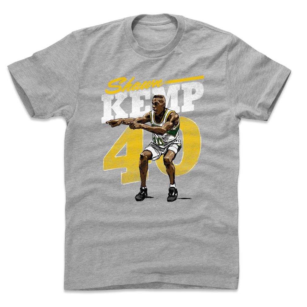 Shawn Kemp Homme Coton TShirt Seattle Throwbacks Shawn Kemp Etsy