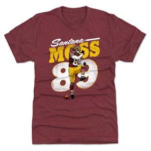 Santana Moss Men&#39;s Premium T-Shirt - Washington Throwbacks Santana Moss Retro WHT