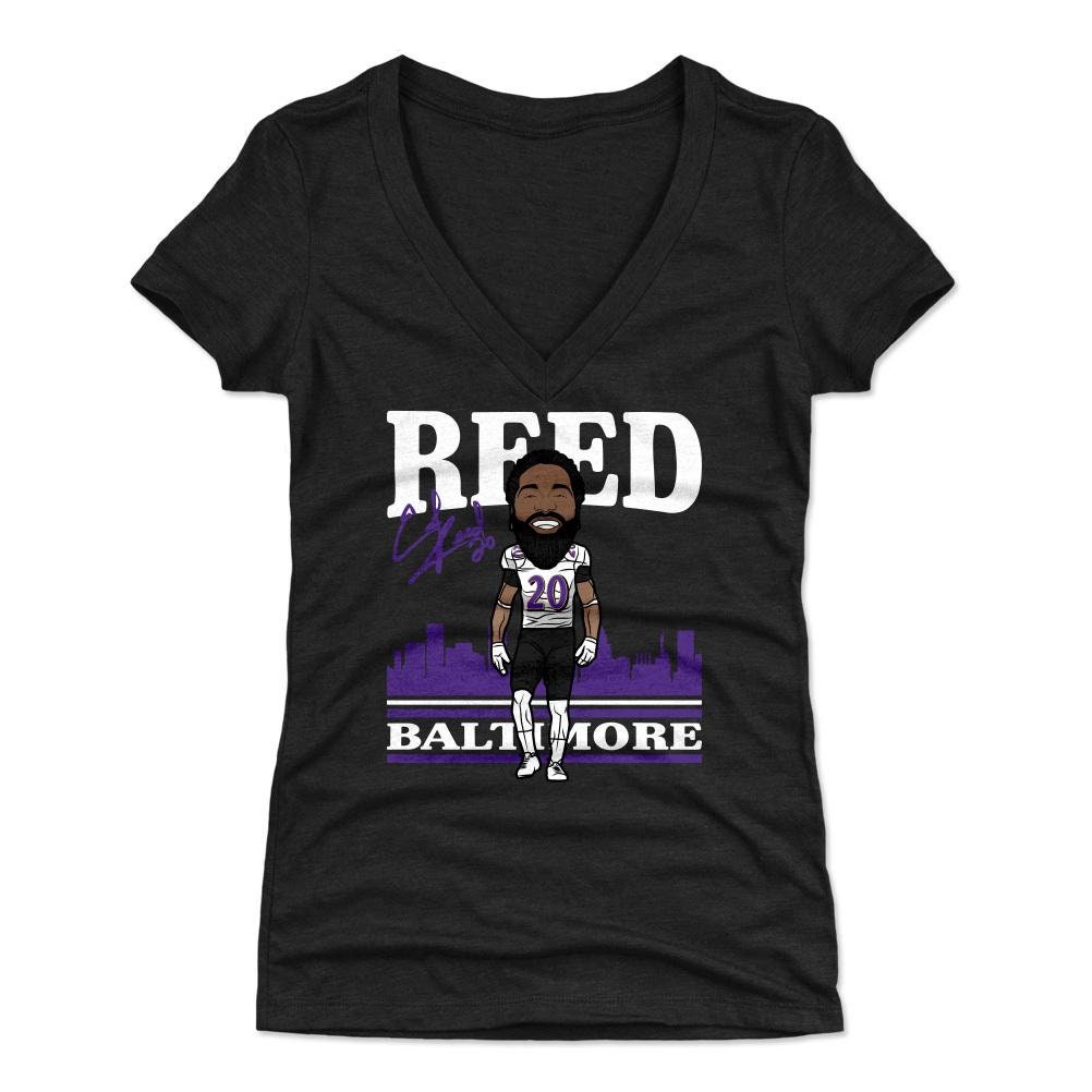 Ed Reed Women's V-Neck T-Shirt Baltimore Throwbacks Ed | Etsy