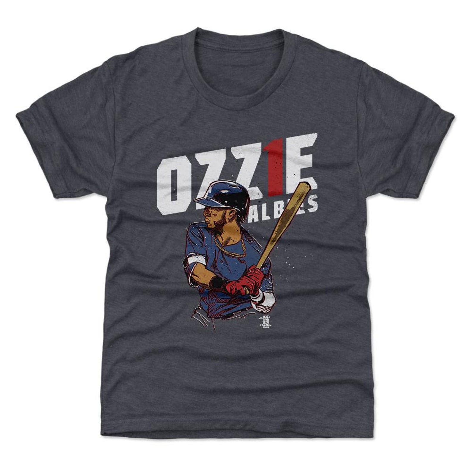 500 LEVEL Ozzie Albies Fade T-Shirt – Soft Cotton Baseball Tee For Fans & Tailgates