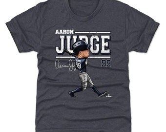 Aaron Judge Kids T-Shirt - New York Y Baseball Aaron Judge Cartoon WHT