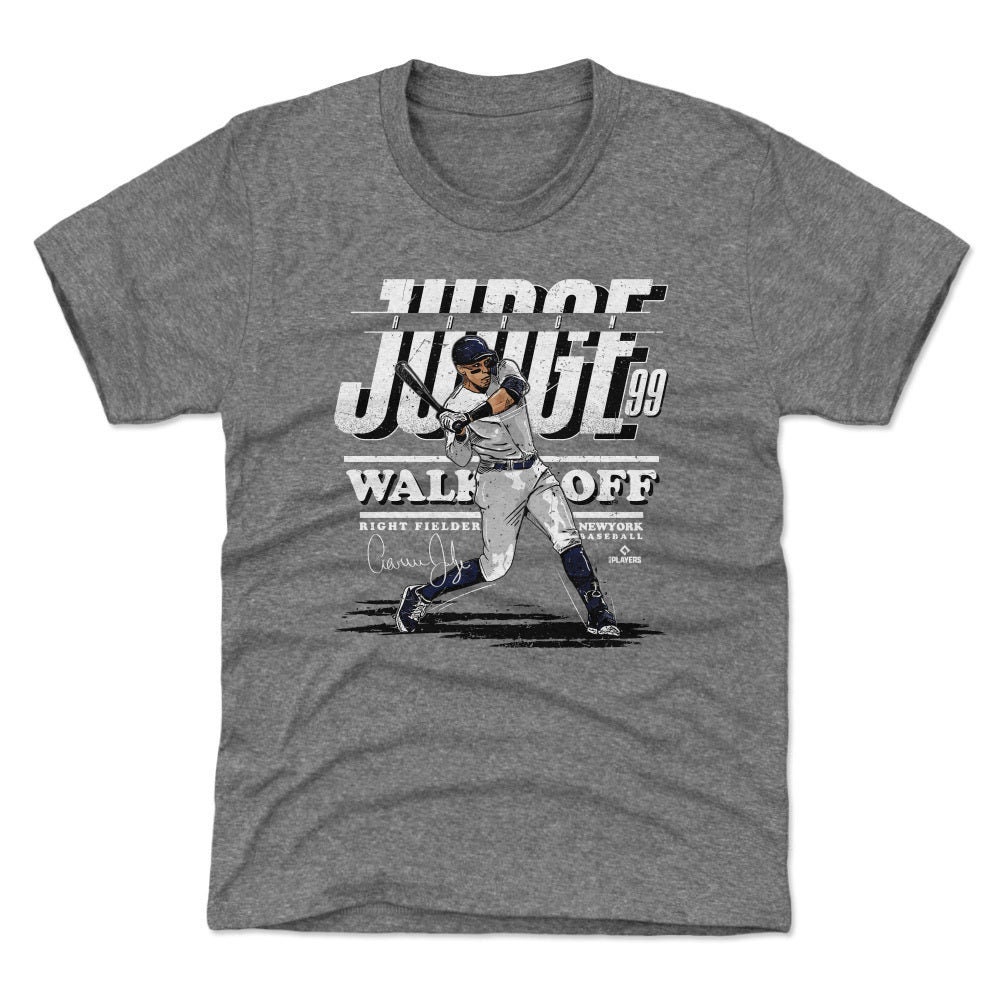 Aaron Judge Kids T Shirt   New York Y Baseball Aaron Judge New York Y Walk Off wht