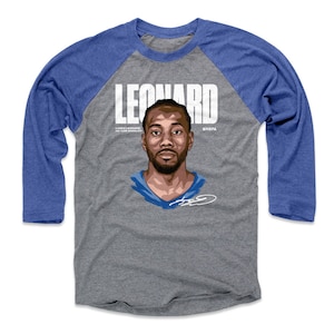 Kawhi Leonard Men&#39;s Baseball T-Shirt - Los Angeles C Basketball Kawhi Leonard Game Face WHT
