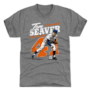 Men's 1969 New York Mets #41 Tom Seaver Authentic Grey Throwback Baseball Jersey