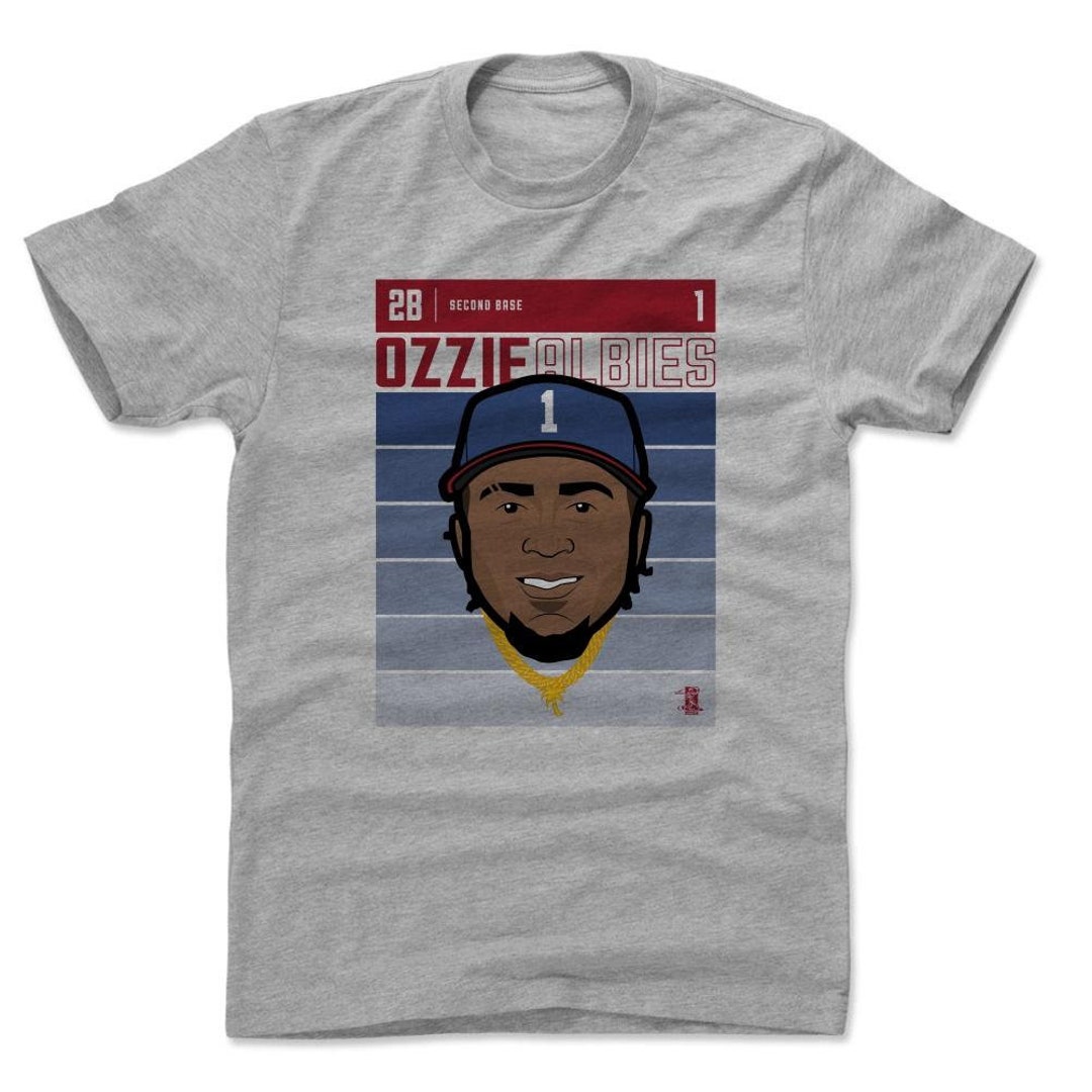 Atlanta Braves Kids 500 Level Ozzie Albies Atlanta White Kids Shirt