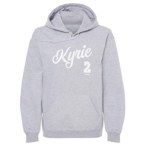 Kyrie Irving Men's Hoodie Dallas Basketball Kyrie Irving Dallas Script WHT