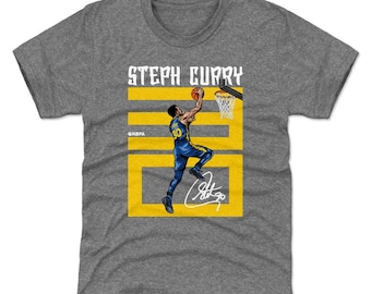 Steph Curry Kids T-Shirt - Golden State Basketball Steph Curry Number Y WHT