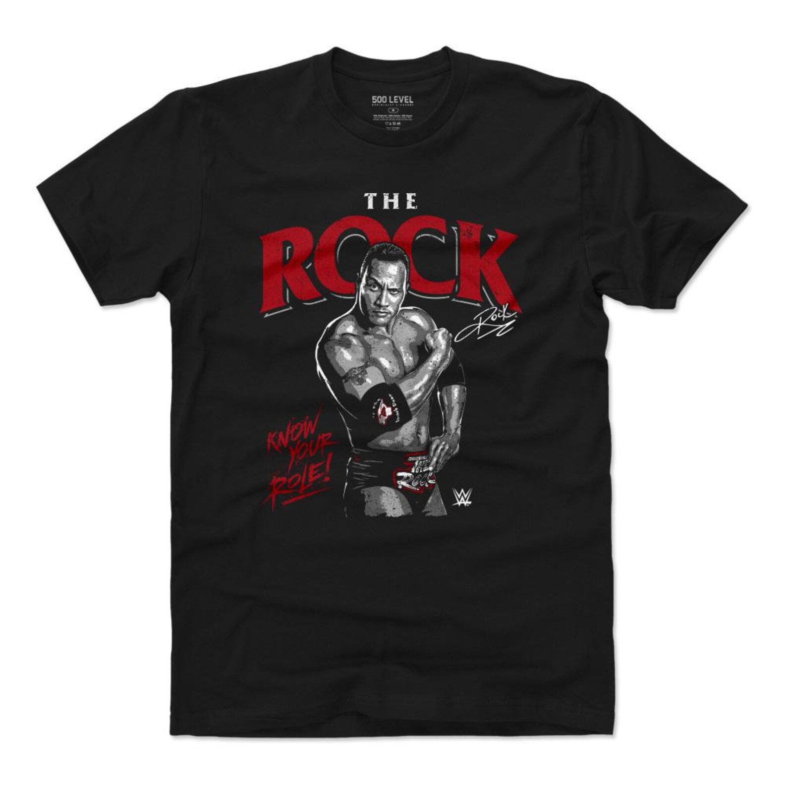 The Rock Men's Cotton Tshirt Legends WWE the Rock Know Etsy