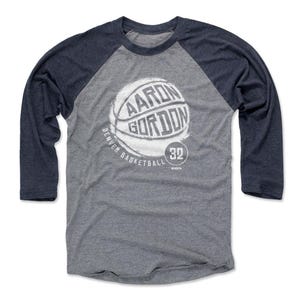 Aaron Gordon Men&#39;s Baseball T-Shirt - Denver Basketball Aaron Gordon Denver Basketball WHT