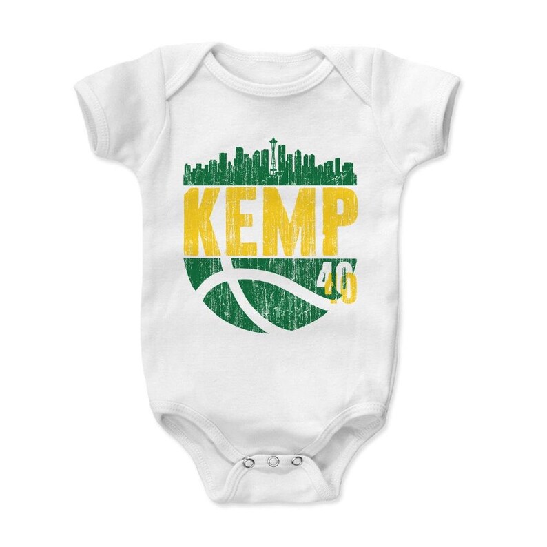Shawn Kemp Kids Baby Romper Seattle Throwbacks Shawn Kemp Etsy
