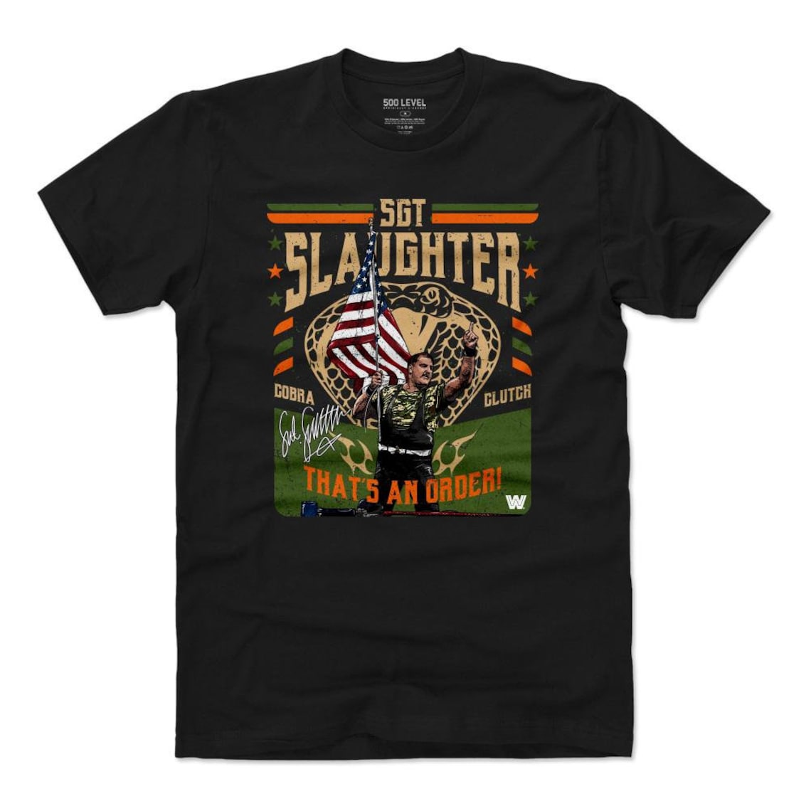 Sgt. Slaughter Men's Cotton T-shirt Legends Wwe Sgt. | Etsy