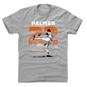 Jim Palmer Men&#39;s Cotton T-Shirt - Baltimore Baseball Jim Palmer Throwback WHT