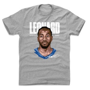 Kawhi Leonard Men&#39;s Cotton T-Shirt - Los Angeles C Basketball Kawhi Leonard Game Face WHT
