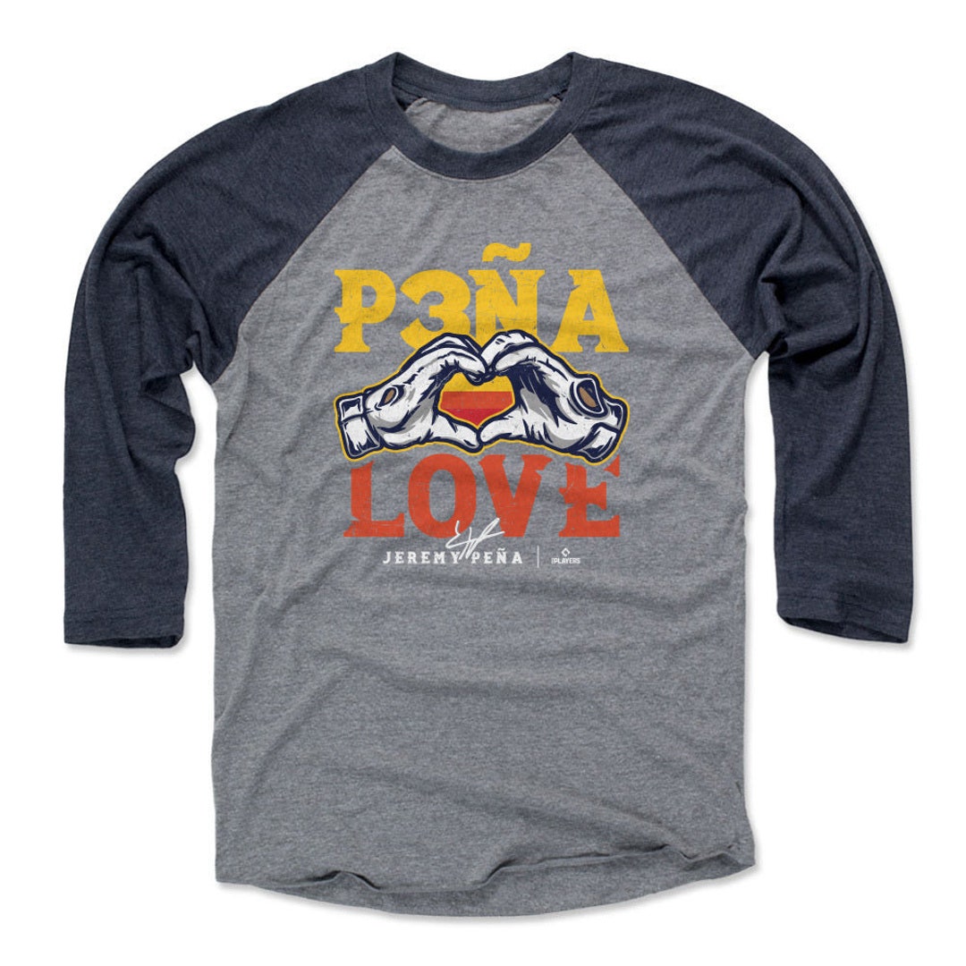 500LVL Jeremy Pena Men's Baseball T-Shirt - Houston Baseball Jeremy Pena Houston Pena Love Wht