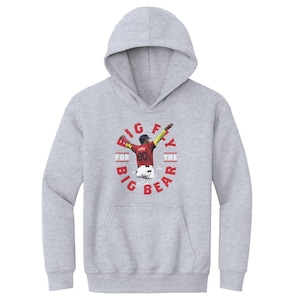 Marcell Ozuna Kids Youth Hoodie - Atlanta Baseball Marcell Ozuna Atlanta Big Fly WHT