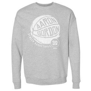 Aaron Gordon Men&#39;s Crewneck Sweatshirt - Denver Basketball Aaron Gordon Denver Basketball WHT
