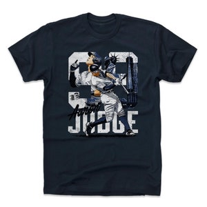 Aaron Judge Men&#39;s Cotton T-shirt - New York Y Baseball Aaron Judge Tribute W Wht