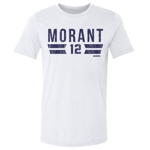 Ja Morant Men&#39;s Cotton T-Shirt - Memphis Basketball Ja Morant Memphis Font