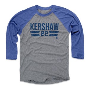 Clayton Kershaw Men&#39;s Baseball T-Shirt - Los Angeles Baseball Clayton Kershaw Font B