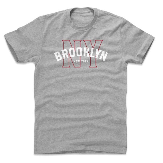 【MODERNIF】Authentic Lettering Short Sleeve Tee Brooklyn Brooklyn Men's Cotton T-shirt - New York Lifestyle Brooklyn