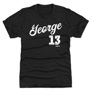 Paul George Men&#39;s Premium T-Shirt - Los Angeles C Basketball Paul George Los Angeles Script WHT