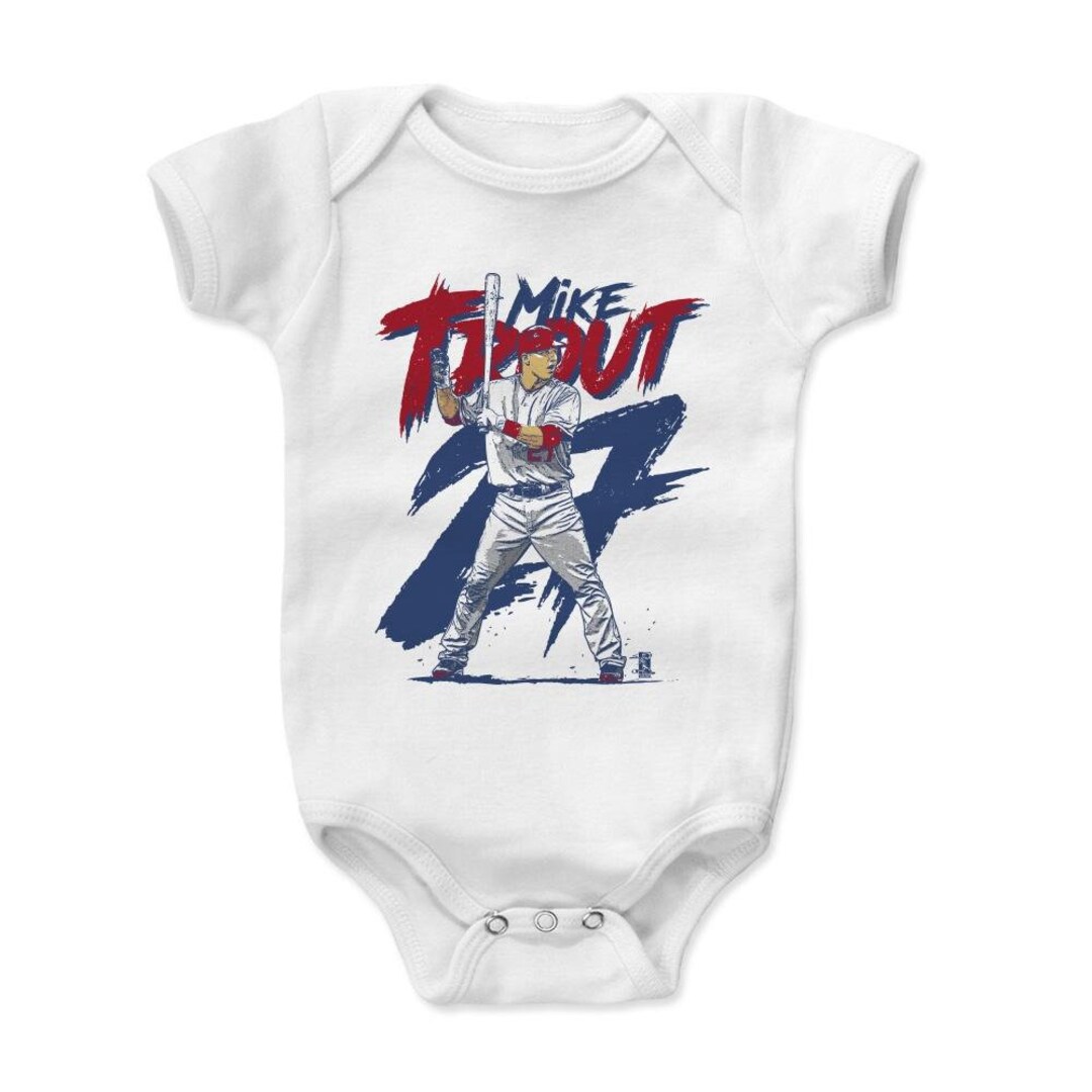 Mike Trout Kids Baby Romper Los Angeles A Baseball Mike - Etsy