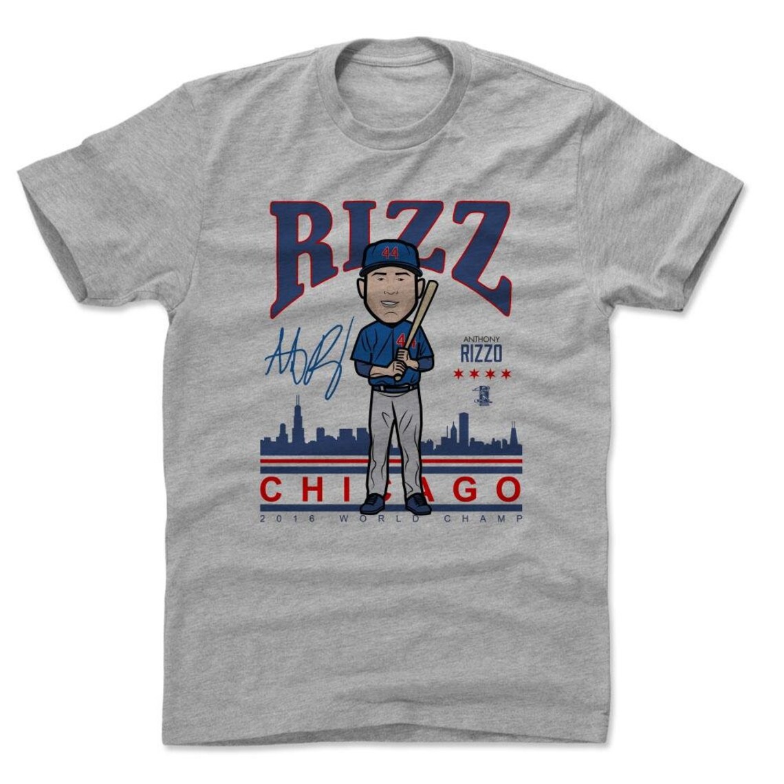 Anthony Rizzo Men's Cotton T-Shirt Chicago C Baseball | Etsy