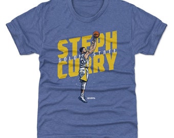 Steph Curry Kids T-Shirt - Golden State Basketball Steph Curry Jumper Y WHT