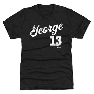 Paul George Men&#39;s Premium T-Shirt - Los Angeles C Basketball Paul George Los Angeles Script WHT