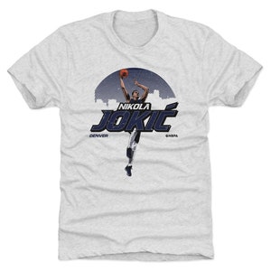 Nikola Jokic Men&#39;s Premium T-Shirt - Denver Basketball Nikola Jokic Skyline